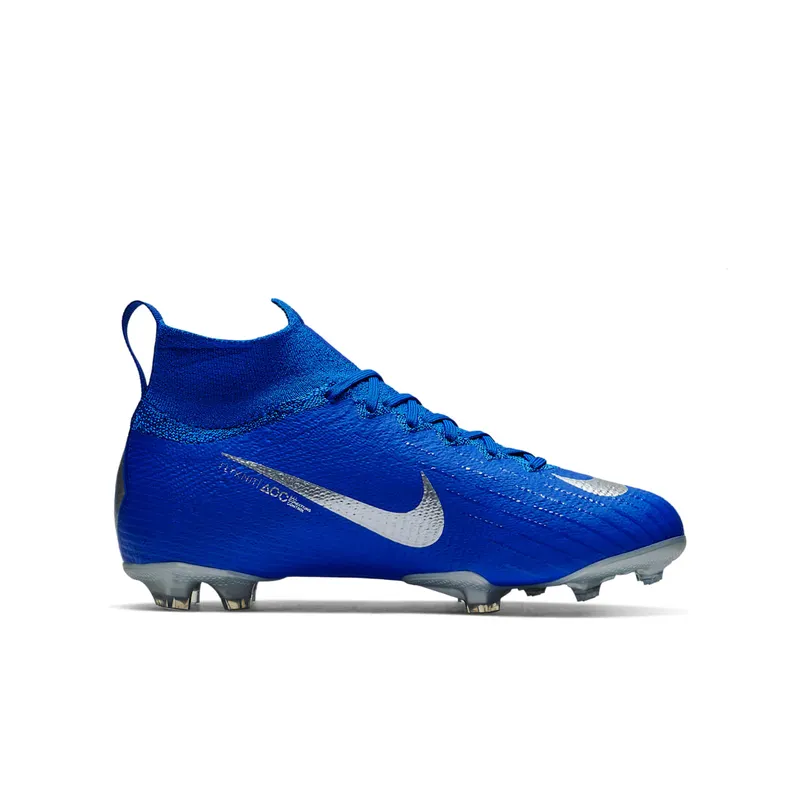 Nike Mercurial Superfly 6 Elite FG Racer Blue (GS) Racer Blue/Metallic Silver-Black-Volt (AH7340-400)