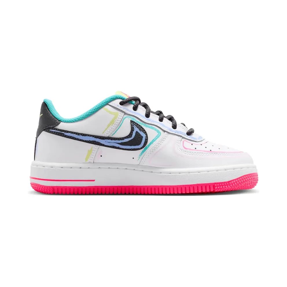 Nike Air Force 1 Low GS “White Hyper Pink Dusty Cactus” (IU3252-100)