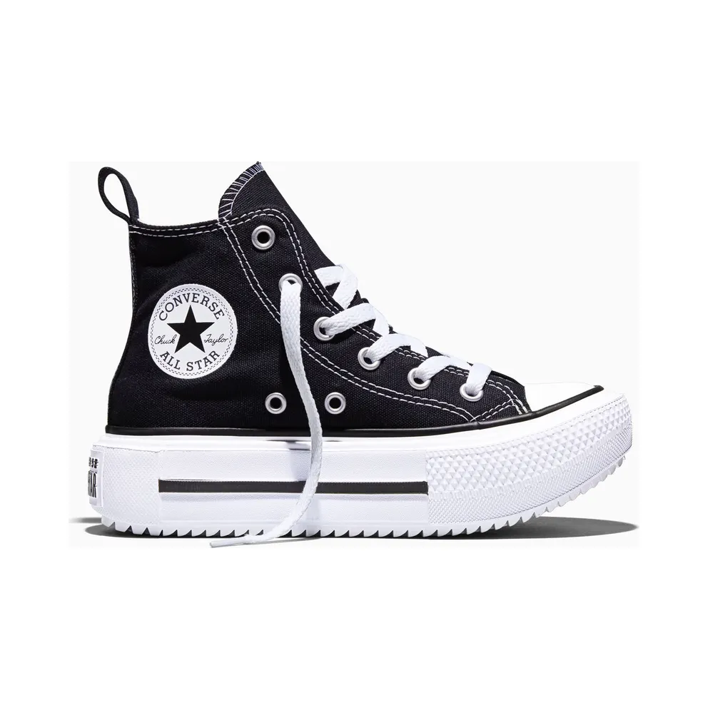 Converse Chuck Taylor All Star Lift Double Stack Platform Shine Black, White Black/White/Egret (A15868C)