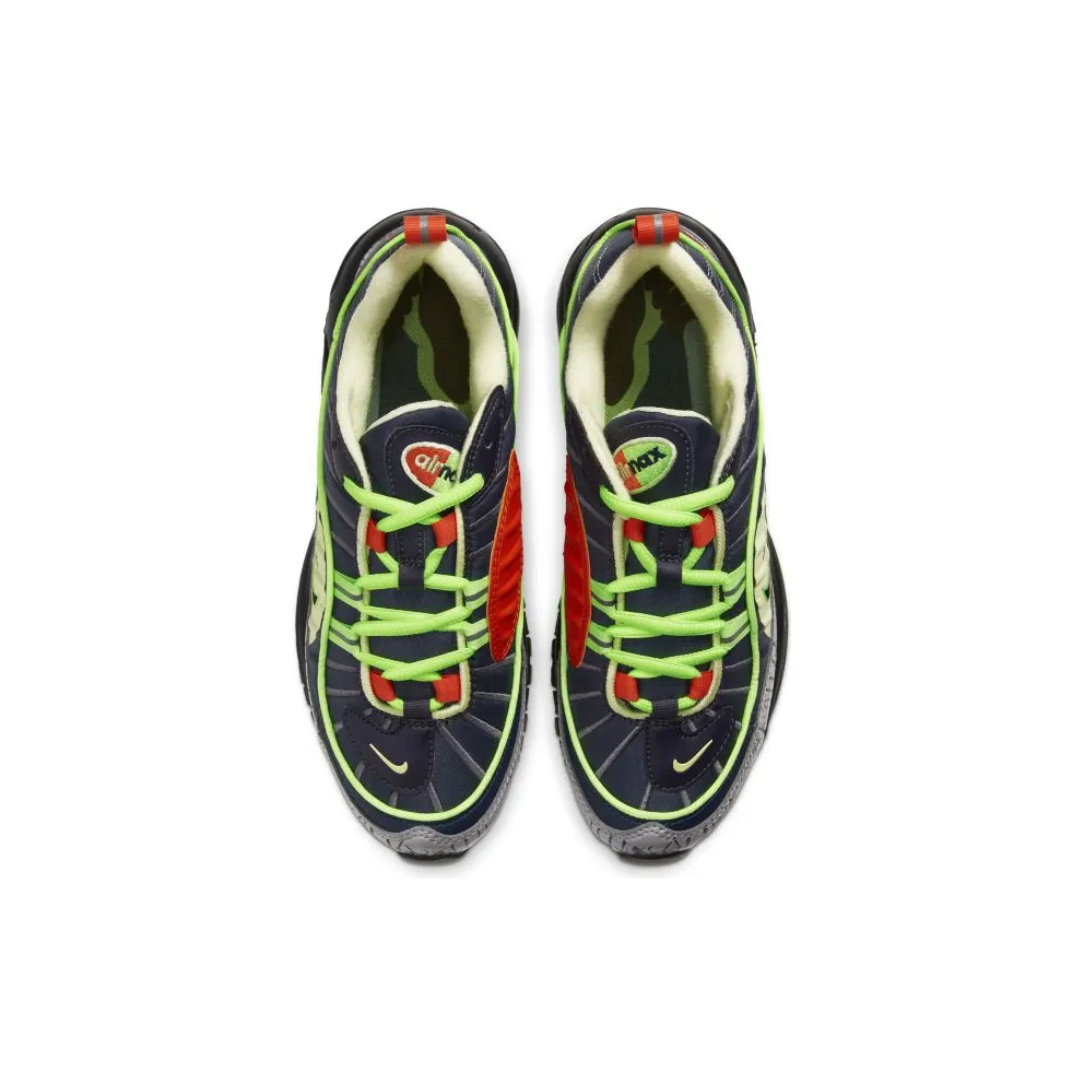 Nike Air Max 98 Halloween 2019 (GS) Gridiron/Black-Obsidian-Luminous Green (CT1171-001)