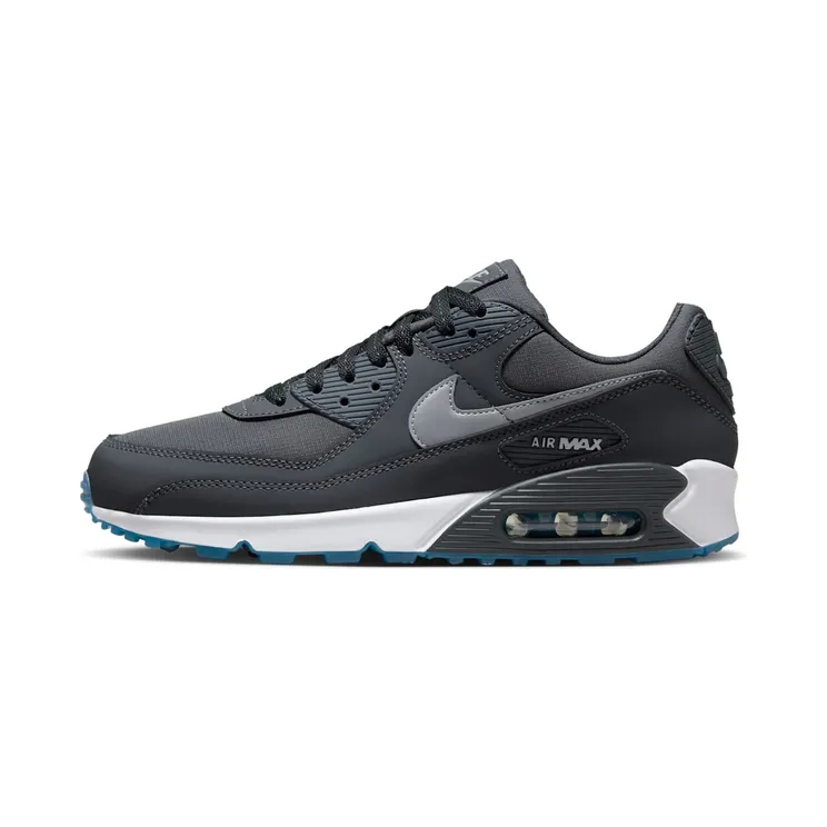 Nike Air Max 90 Reflective Swoosh “Anthracite / Industrial Blue / White / Reflect Silver” (FV0381-001)