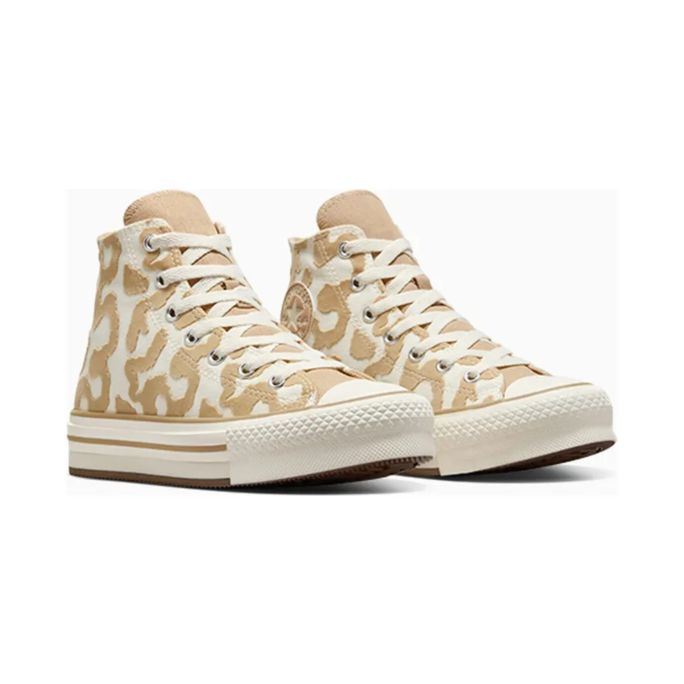 Converse Chuck Taylor All Star EVA Lift Leopard Egret/Warm Quarry/Egret (A11112C)