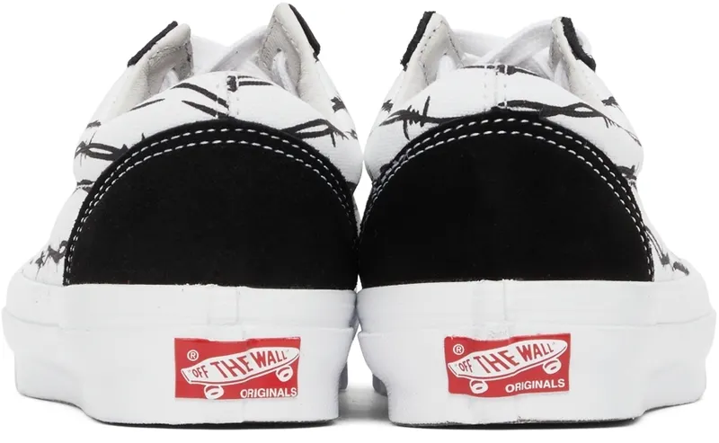 Vans Black & White Vault Barbed Wire Old Skool Sneakers (VN0A4UUT9XT)