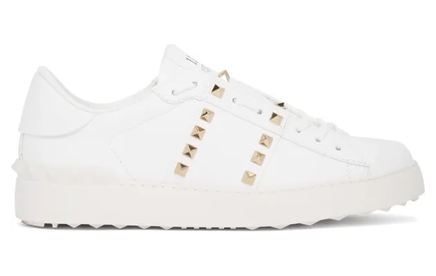 Valentino White Valentino Garavani Rockstud Untitled Open Sneakers (VW2S0A01BHS)