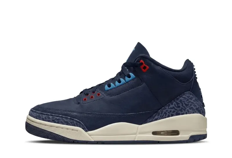 Air Jordan 3 – Sports Renaissance – “Obsidian / Track Red-Blue Beyond-Chalk” (CK3246-400)