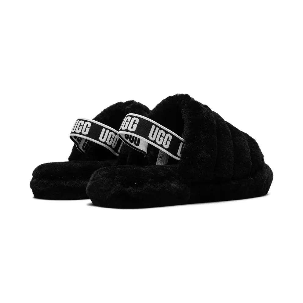 Ugg Fluff Yeah Slide GS “Black” (1098494K-BLK)