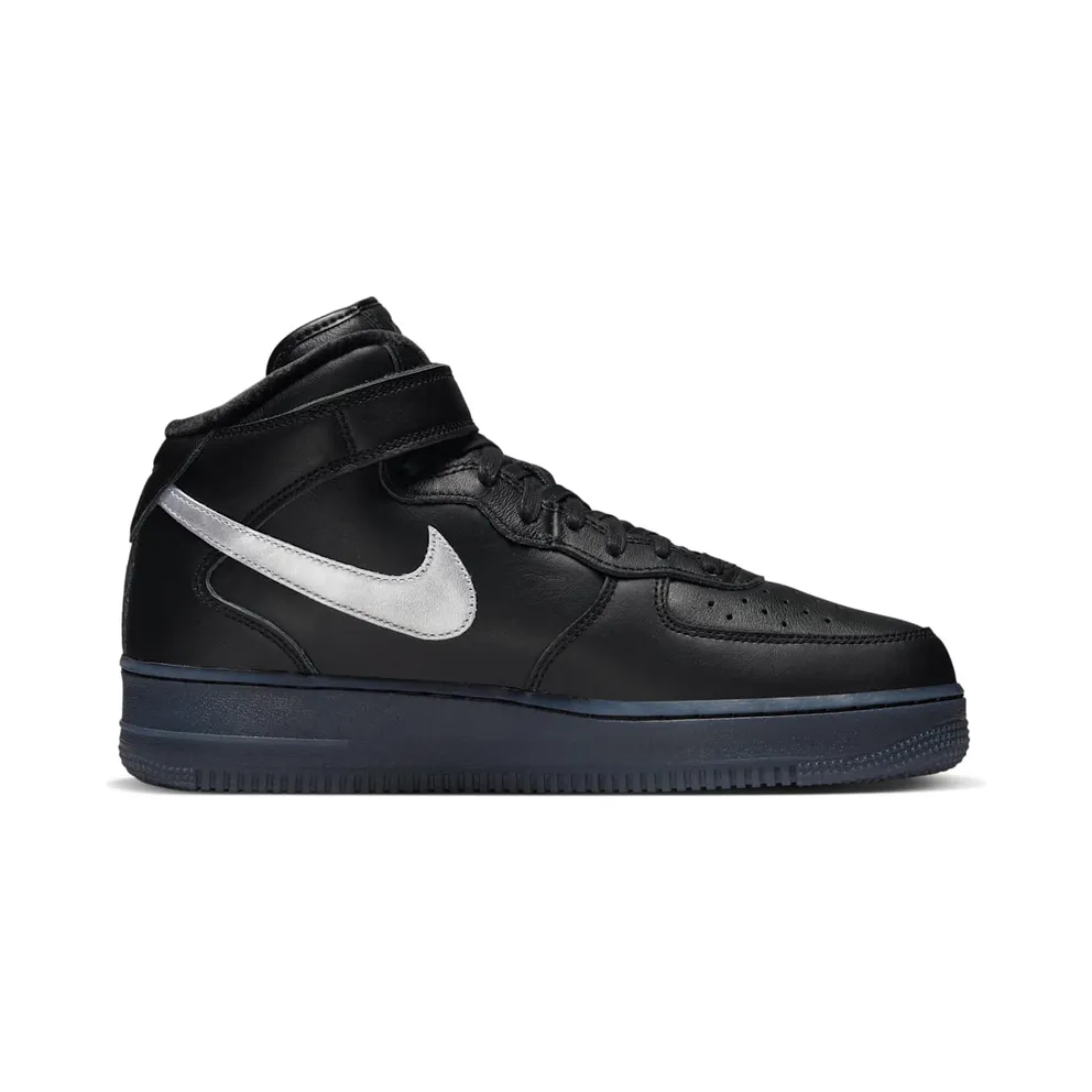 Nike Air Force 1 Mid “Black / Metallic Silver” (DX3061-001)