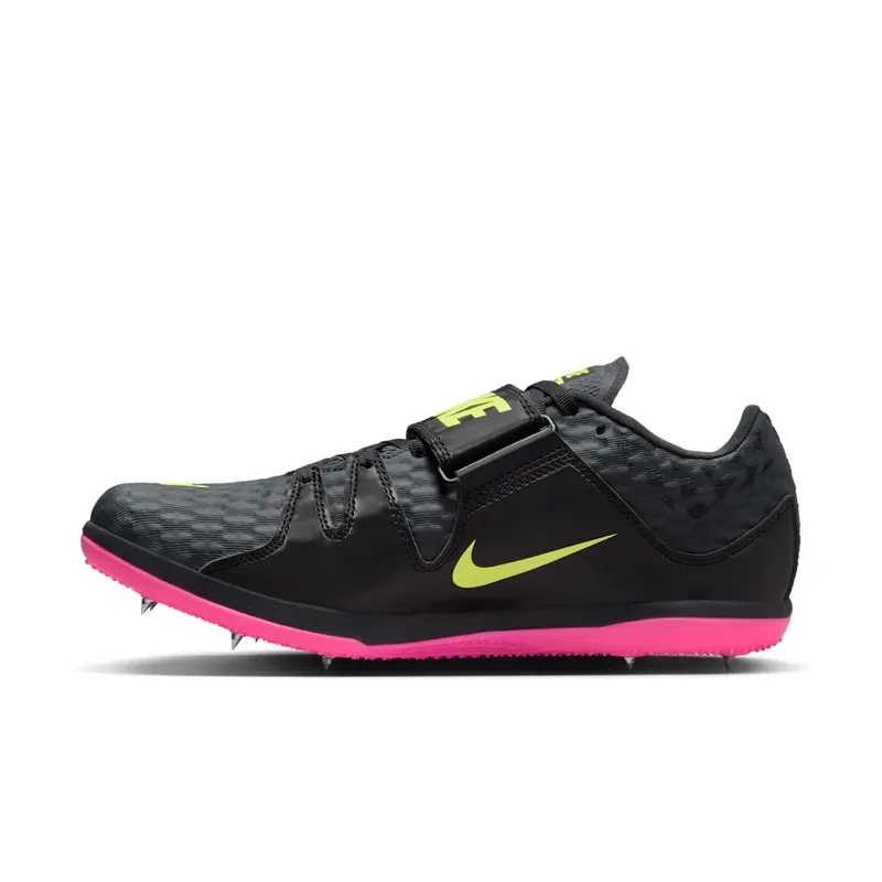 Nike HIGH JUMP ELITE “Anthracite/Black/Light Lemon Twist/Fierce Pink” (806561-003)
