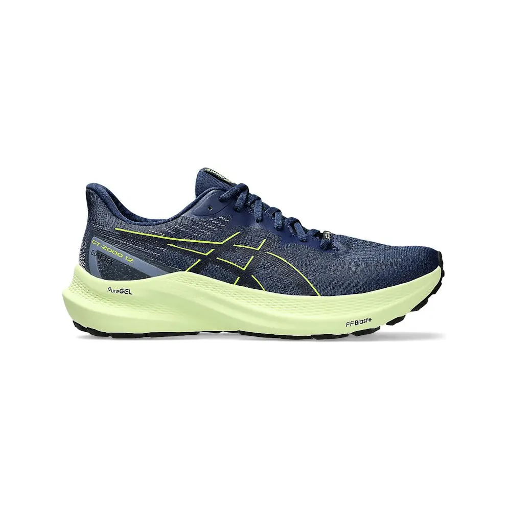 ASICS GT-2000 12 GTX Blue Expanse Safety Yellow (1011B687-400)