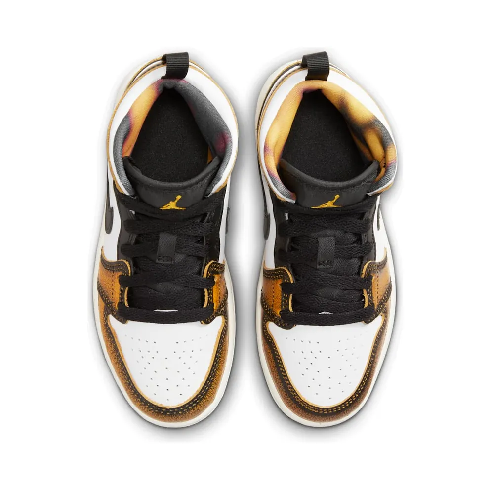 Jordan 1 Mid SE Orange Wear Away (DQ8419-071)