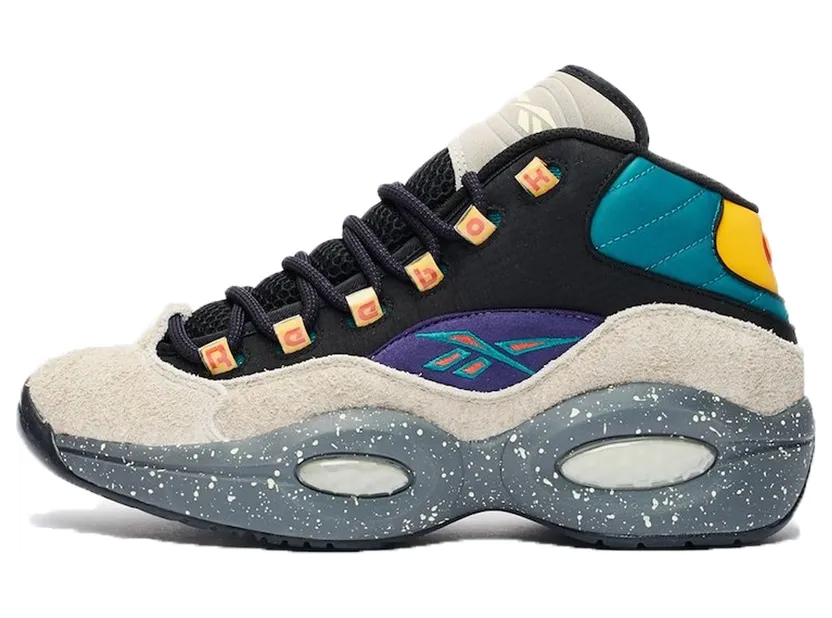 Reebok Question Mid Nice Kicks Bubba Chuck Stucco/Black-Seaport Teal Mel (Other Brands Other)
