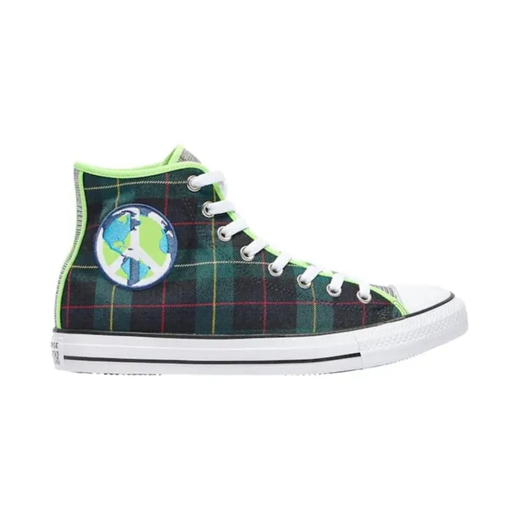 Converse Chuck Taylor All Star Hi World Peace Green Red (167367F)