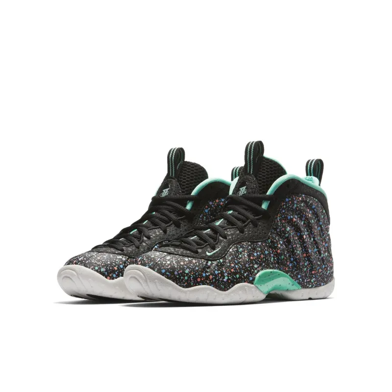 Nike Air Foamposite One Easter 2018 (GS) Black/Green Glow-Lagoon Pulse (846077-004)