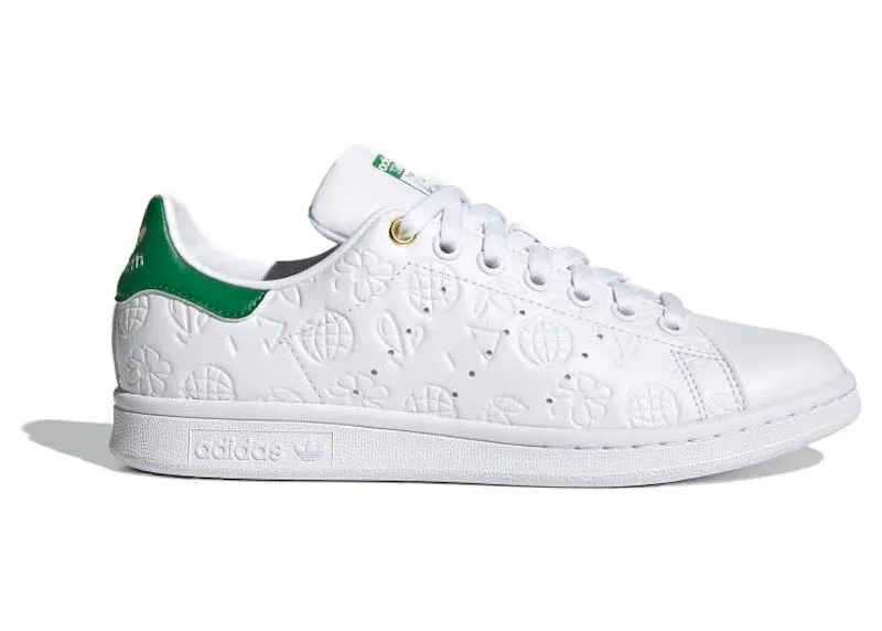 adidas Stan Smith Embossed Graphics White Green (FX5674)