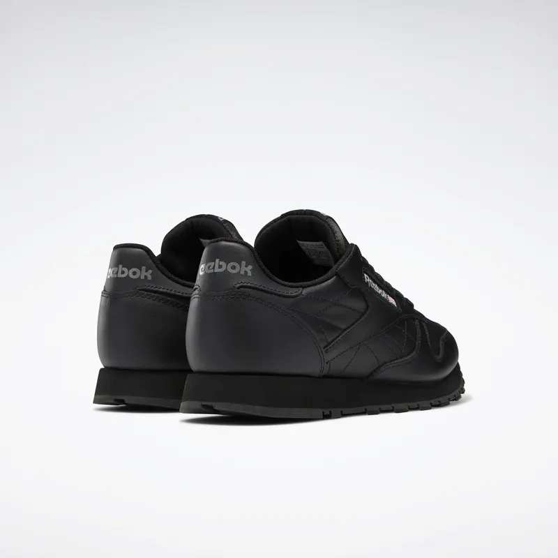 Reebok Classic Leather Black Black (Other Brands Reebok)
