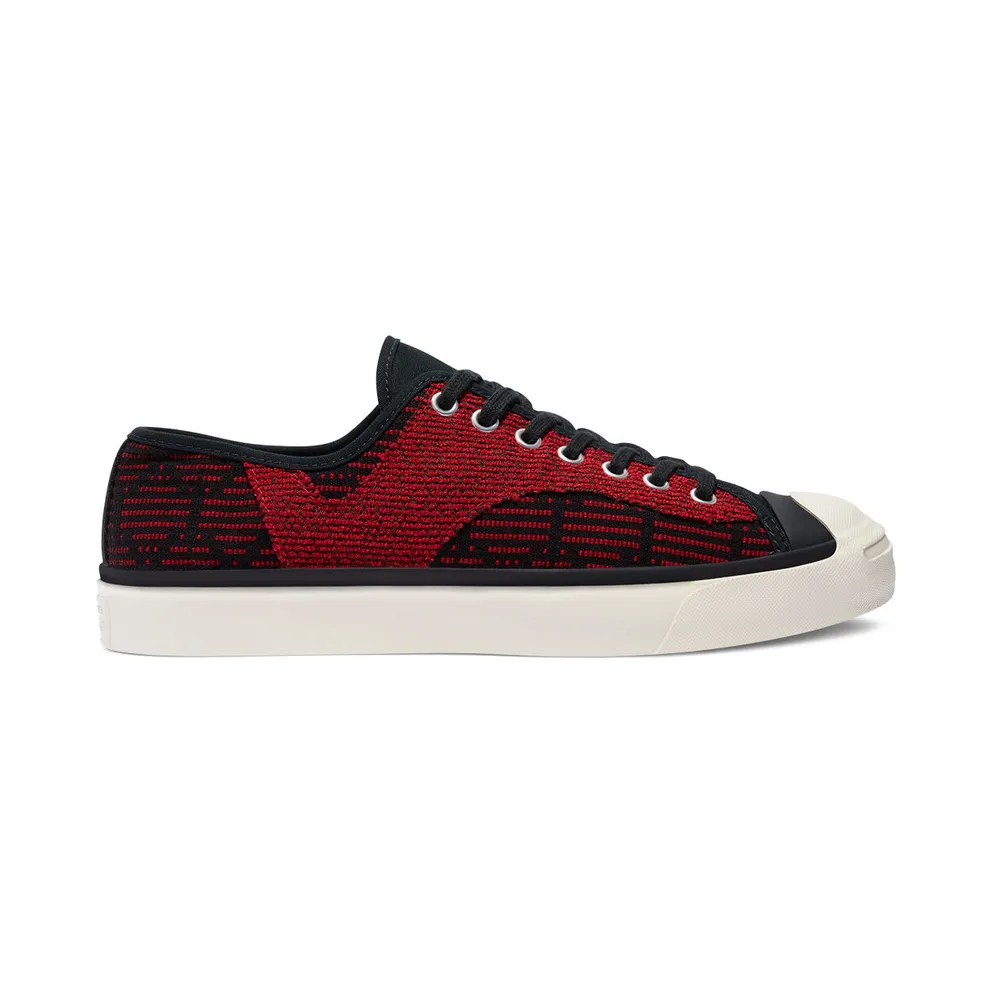 Converse Patchwork Jack Purcell Rally Low Top Black/tomato Puree/white (170473C)