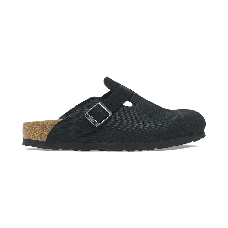 Birkenstock Boston Embossed Corduroy Suede Black (1026127)