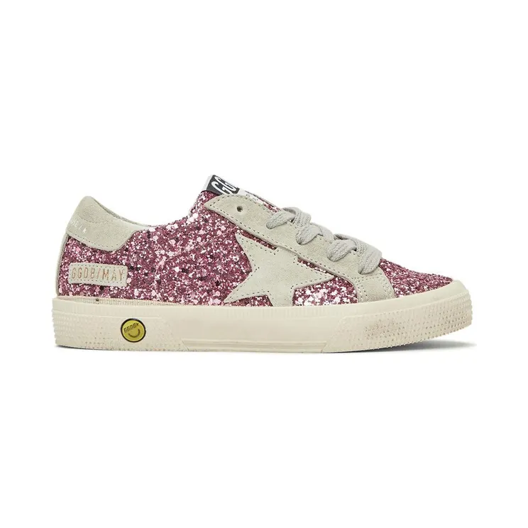Golden Goose Kids Pink Glitter May Sneakers (GYF00112.F002813.25623)