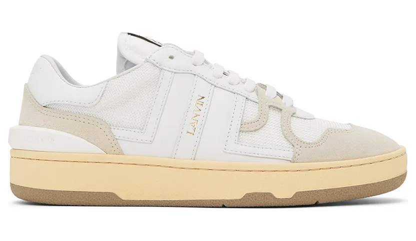 Lanvin White Calfskin Clay Sneakers (FW-SKDK00-NASH-A20)