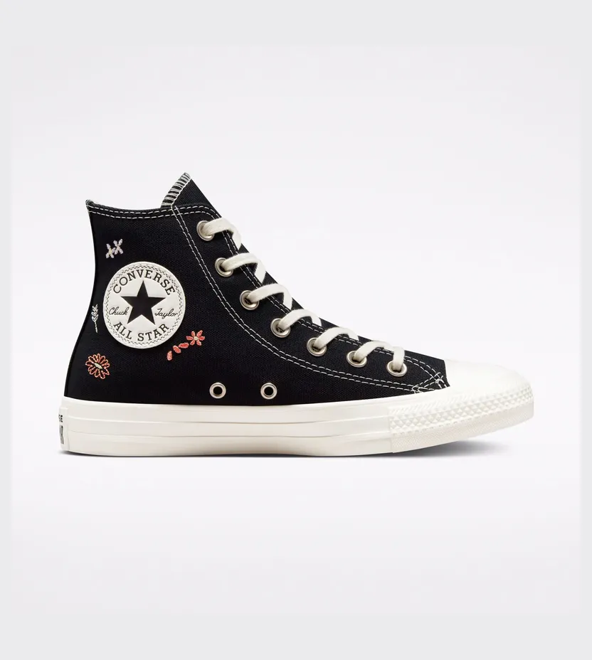Converse Chuck Taylor All Star Embroidered Floral Zwart/multi/egret (A01585C)