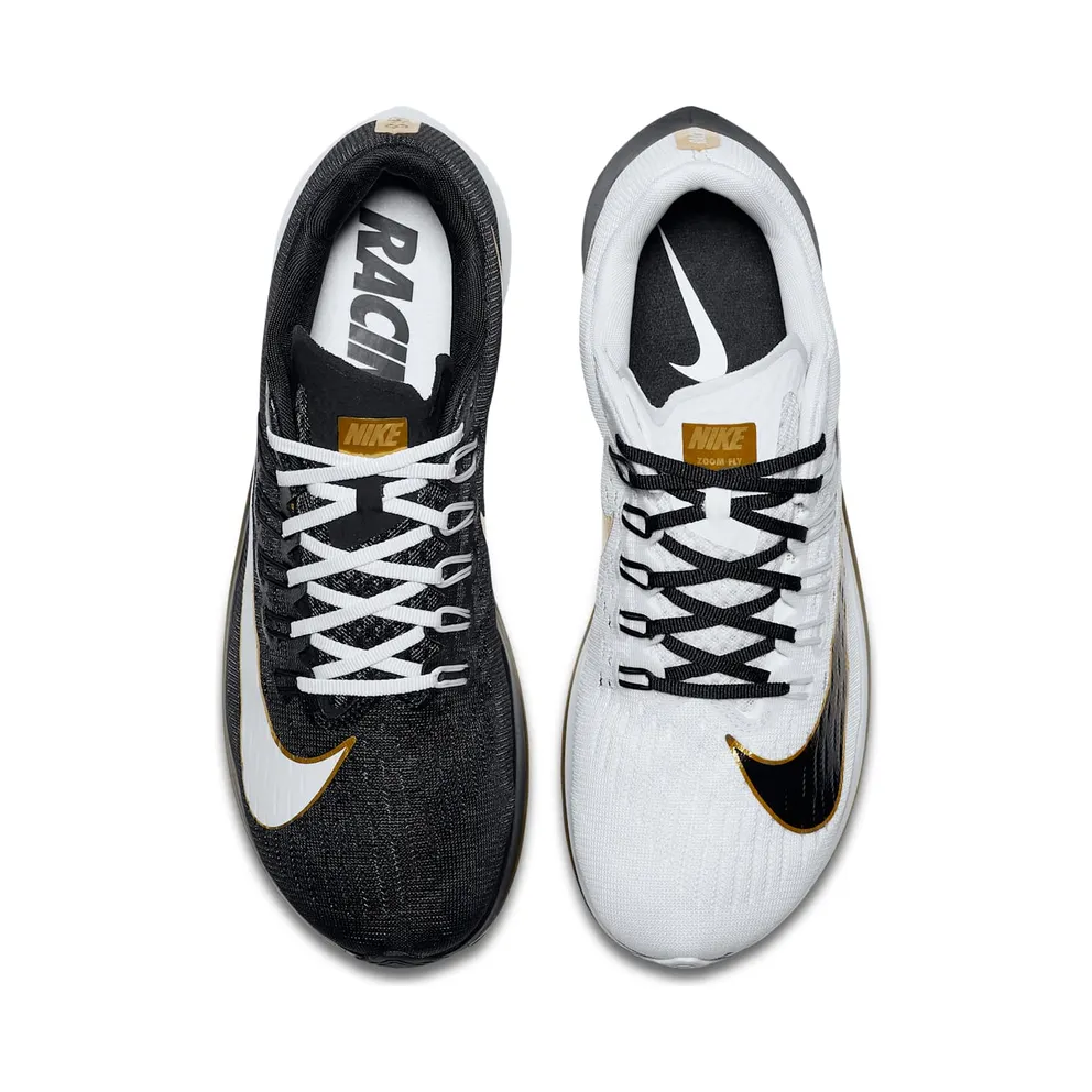 Nike Zoom Fly Mismatched Black/White-Metallic Gold (880848-006)