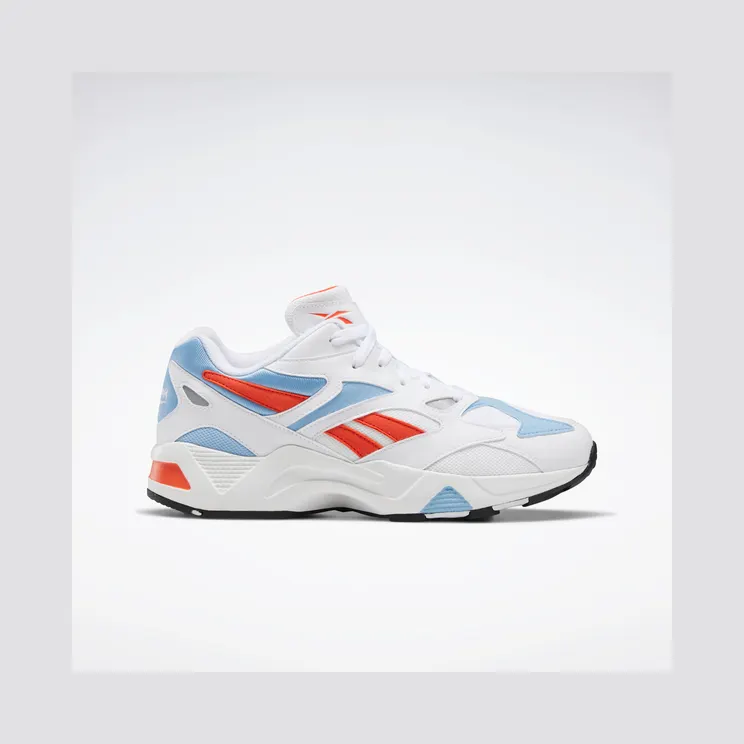Reebok Aztrek 96 Schoenen White / Vivid Orange / Fluid Blue