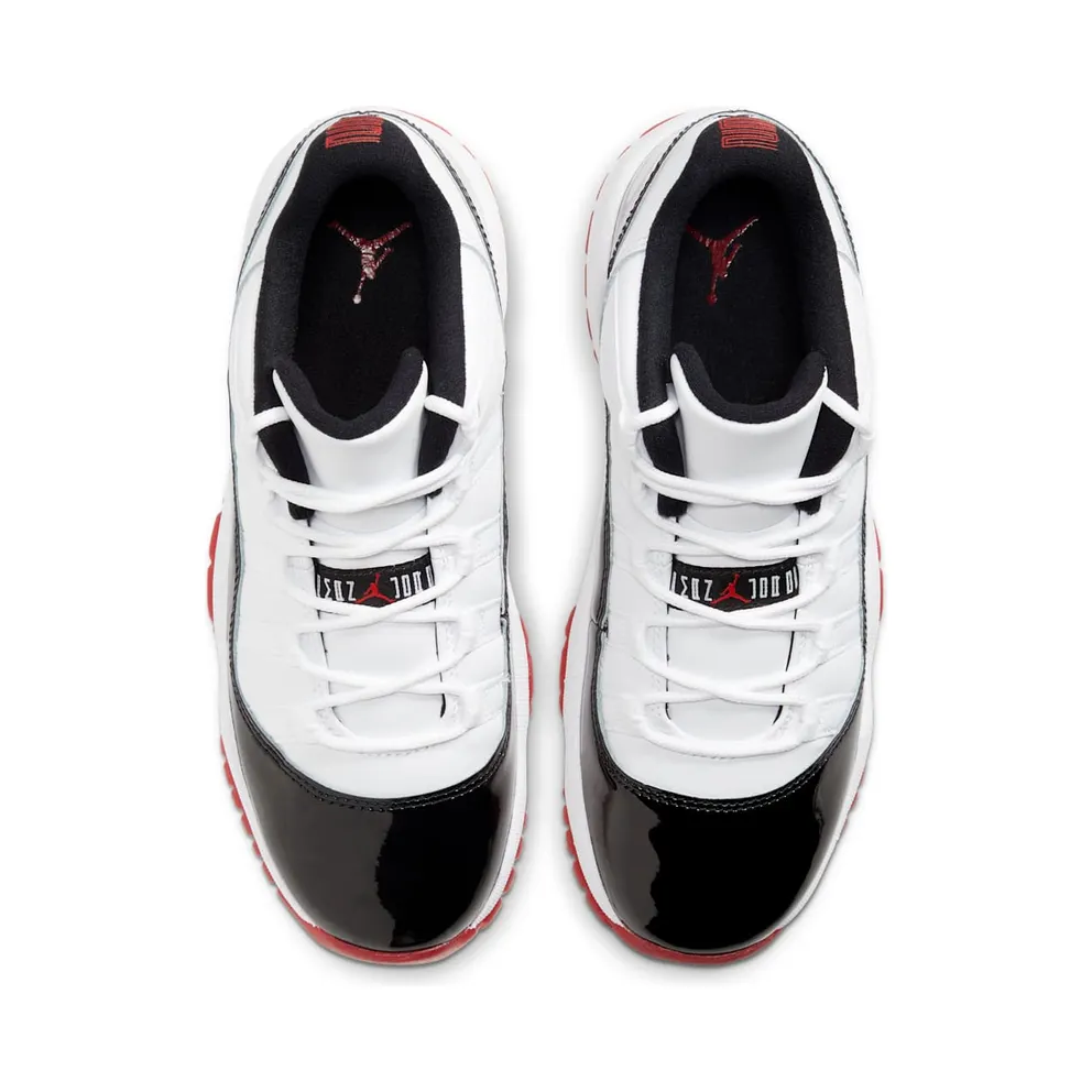 Air Jordan Nike AJ XI 11 Low Suede ‘White Bred’ (GS) (2020) (528896-160)