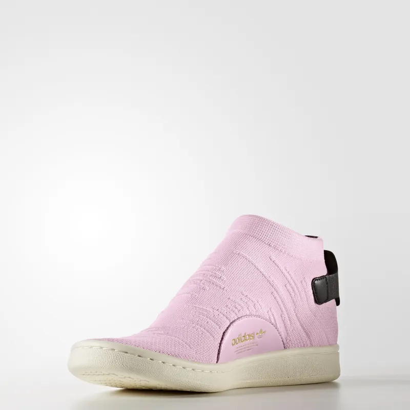 adidas  Stan Smith Shock Primeknit Pink (W) Pink/White Gold Metallic Black (BY9250)
