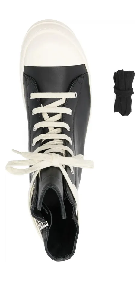 Rick Owens High-top Leather “Black” (RU01F2890 LCO 911) (3)