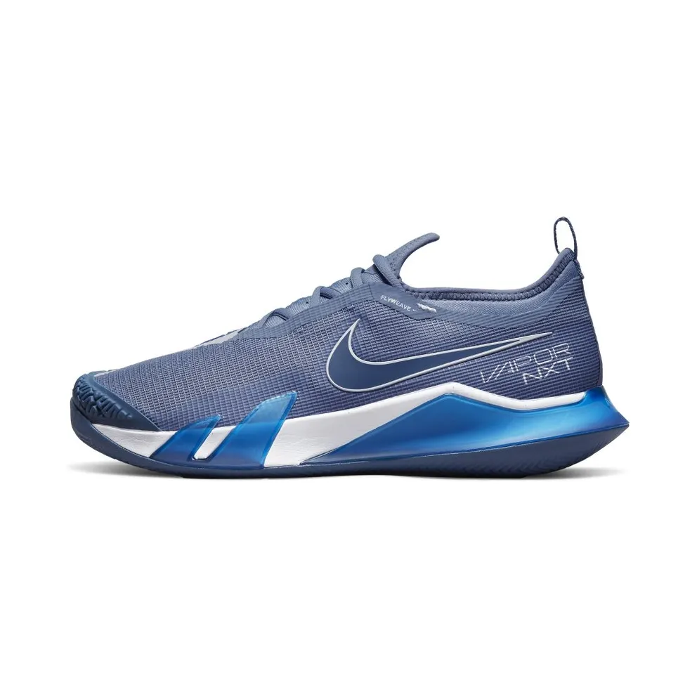 NikeCourt React Vapor Nxt (gravel) Grey “Ashen Slate / White / Volt / Mystic Navy” (CV0726-405)
