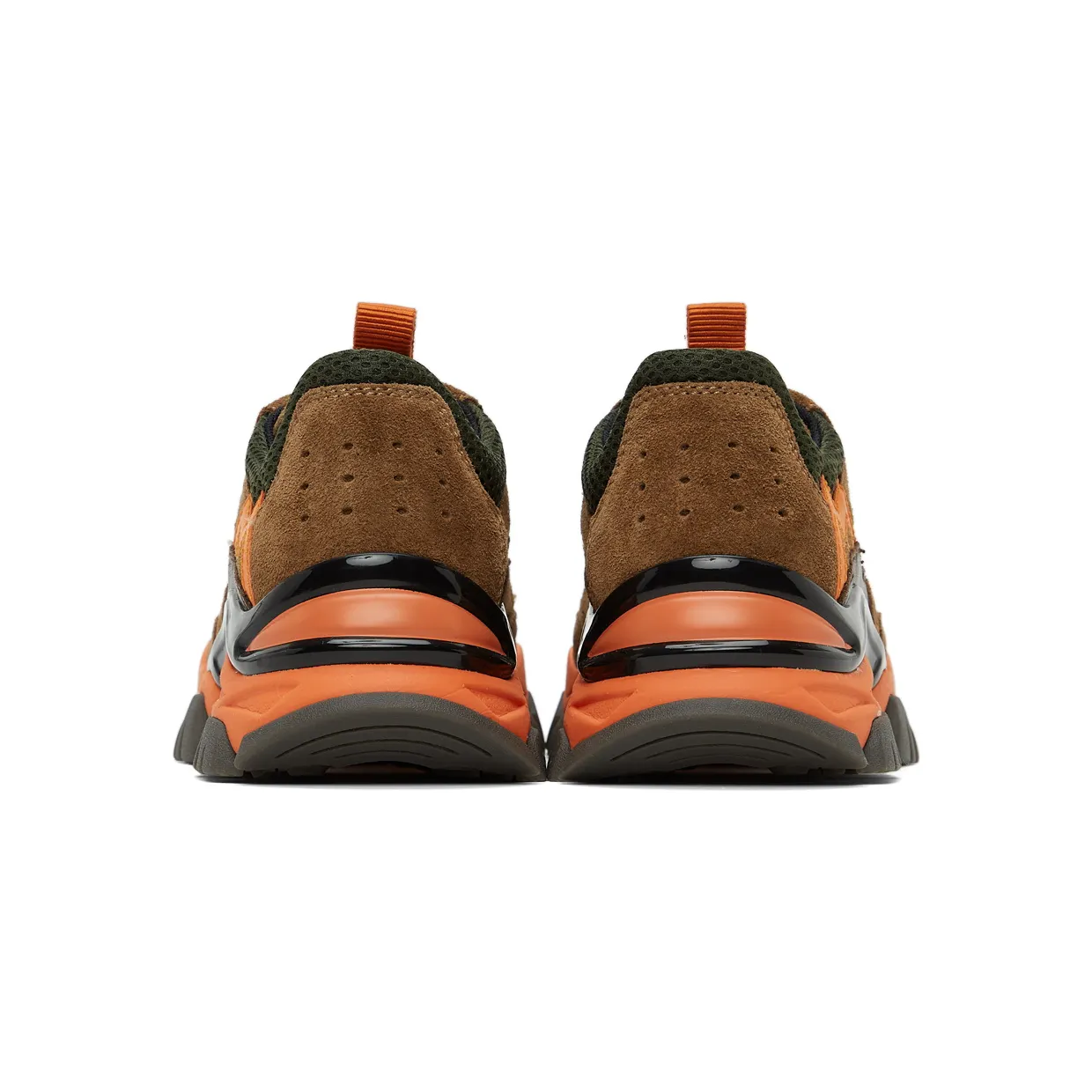 Moncler Enfant Kids Khaki & Orange Leave No Trace Sneakers (954 – 4M707 – 00 – 02) (2)