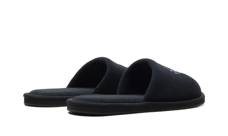 Chrome Hearts Embroidered Horseshoe Hotel Slides “Black / White” (CHRM1480)