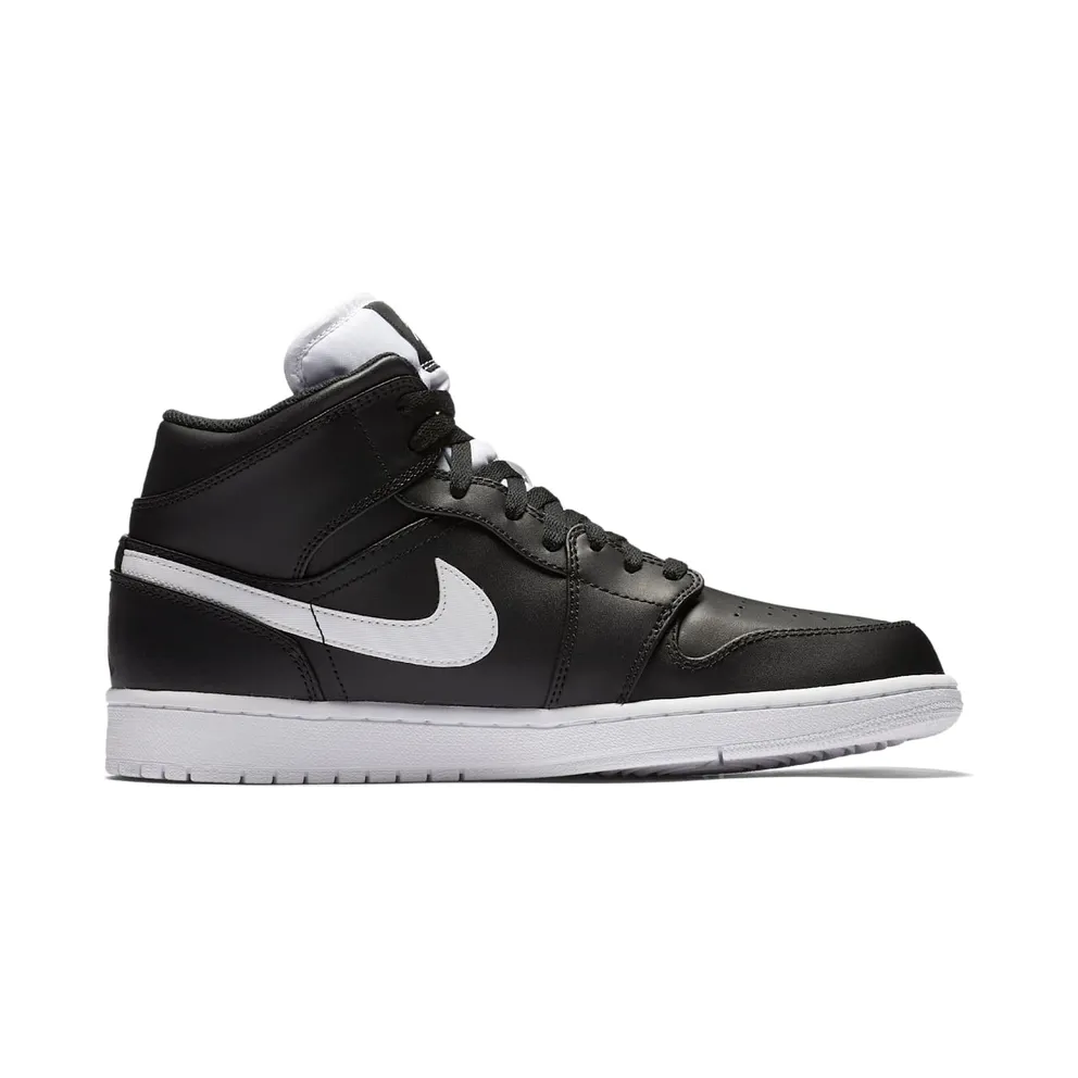 Jordan 1 Retro Mid Black White Black/White-White (554724-038)