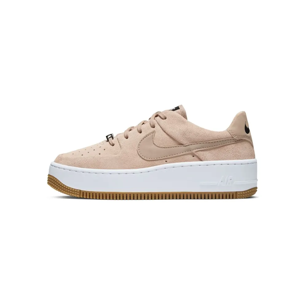 Nike Air Force Sage Low Beige Suede (W) Beige/White/Black (AR5339-203)