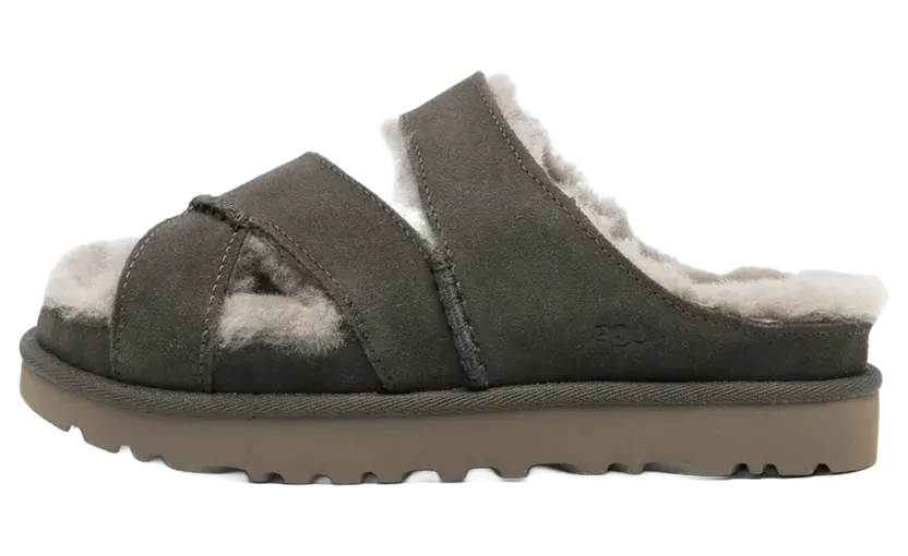 Ugg Greenport Cross Strap Slide “Dense Smoke” (1178470-DNSS)