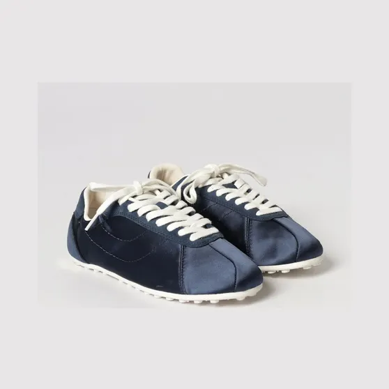 Paul Smith Satin and Suede Sneakers Blue (W1SBIZ02UPLY49)