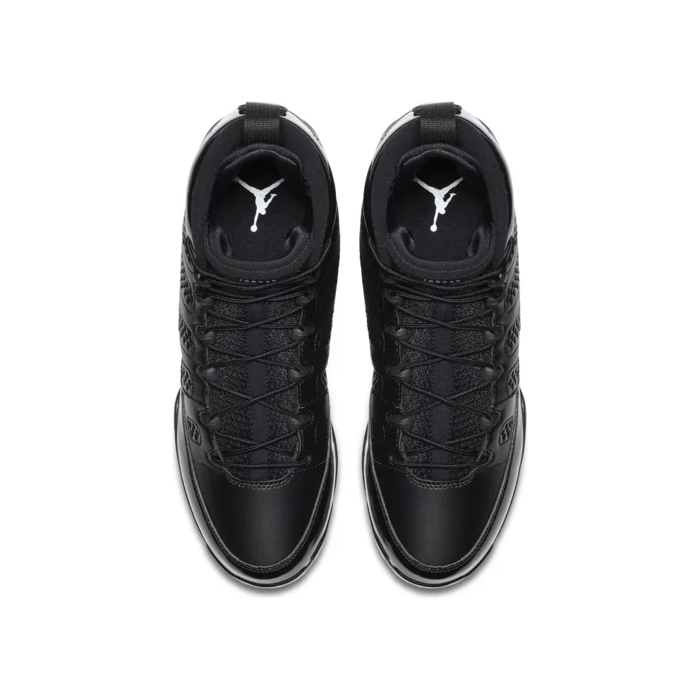Jordan 9 Retro MCS Cleat RE2PECT Black Black/White-Metallic Silver-White (AA1264-011)
