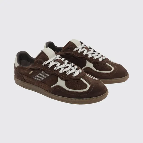 Alohas TB.490 Color-Block Leather and Suede Sneakers Brown (S10047171)