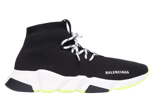 Balenciaga Speed Lace Up Black Yellow