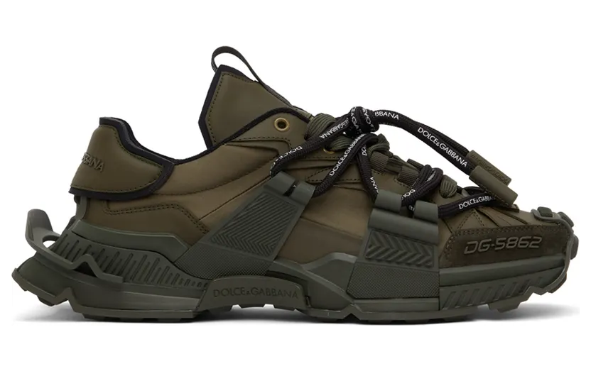 Dolce & Gabbana Khaki Space Low-Top Sneakers (CS1963 AQ718)