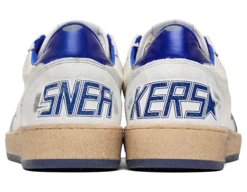 Golden Goose White & Blue Ball Star Sneakers (GMF00117.F002198.10327) (2)