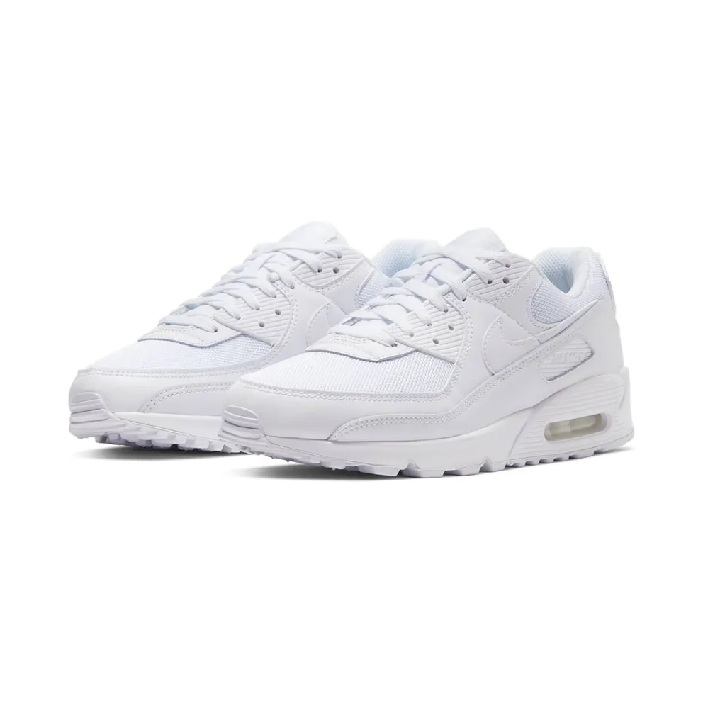 Nike Air Max 90 Recraft Triple White White/Metallic Silver-White-White (CN8490-100)