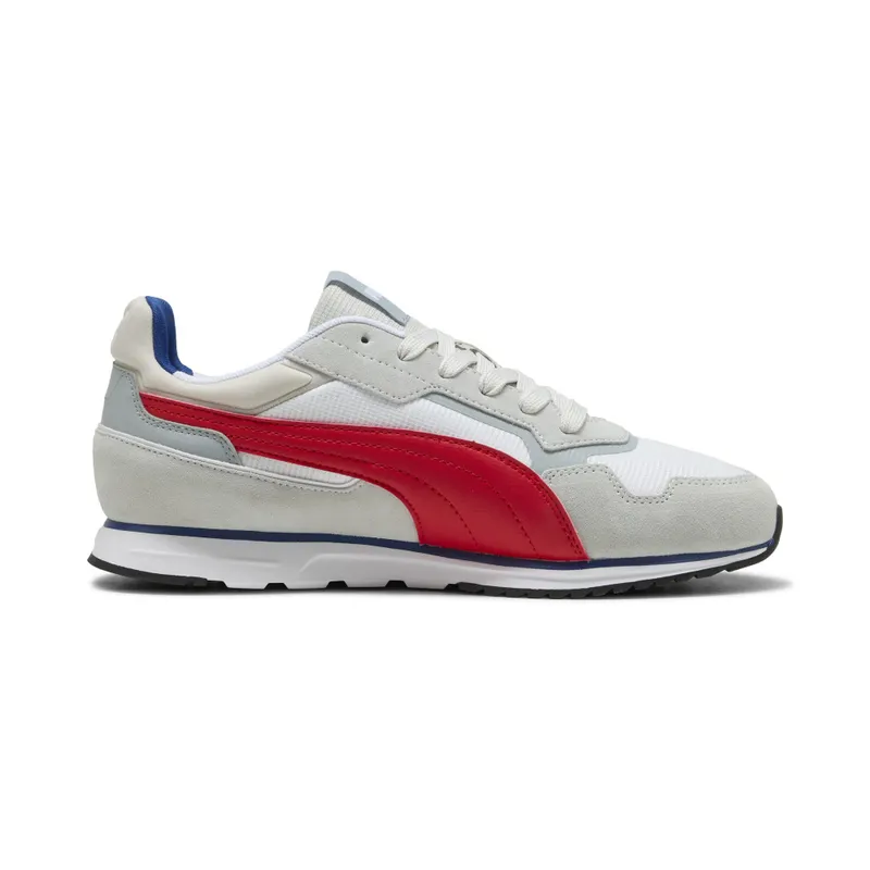 Puma SOFTRIDE ST Miler “Cool Light Gray / For All Time Red / Puma White” (402635_01)