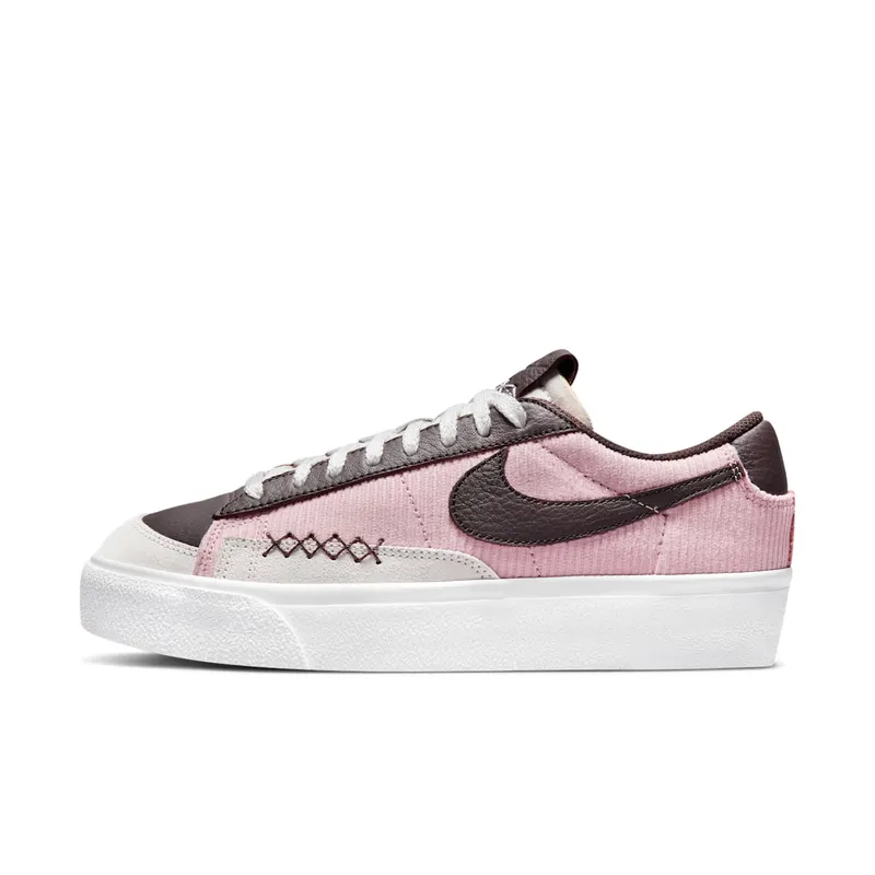 Nike Blazer Low Platform “Pink Glaze / Light Bone / Summit White / Dark Cinder” (DM9471-600)