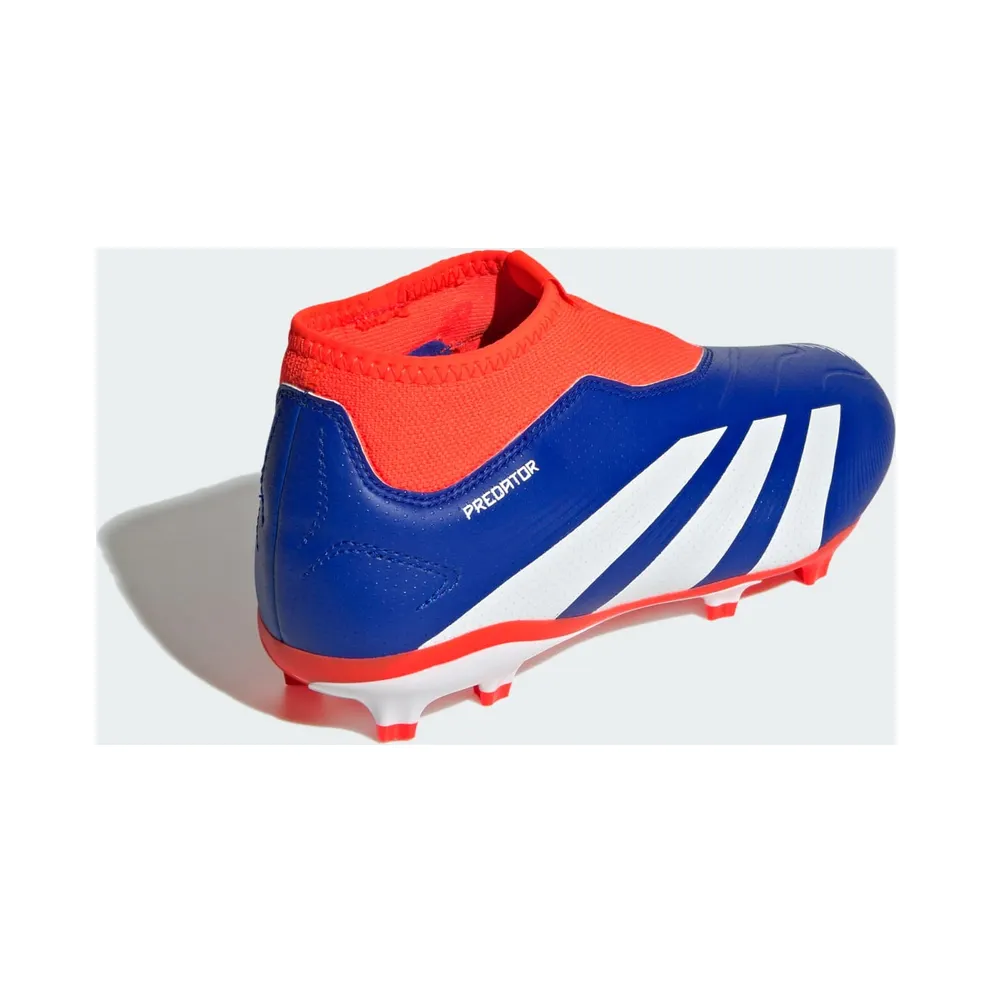adidas Predator League Laceless FG Lucid Blue Cloud White Solar Red (IF6356)