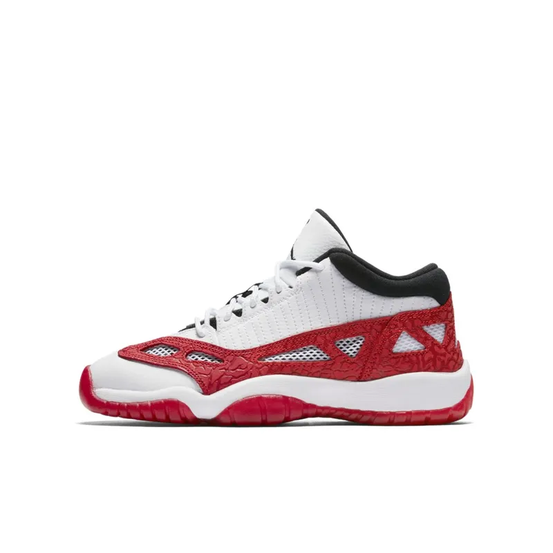Jordan 11 Retro Low IE White Gym Red (GS) White/Gym Red-Black (919713-101)
