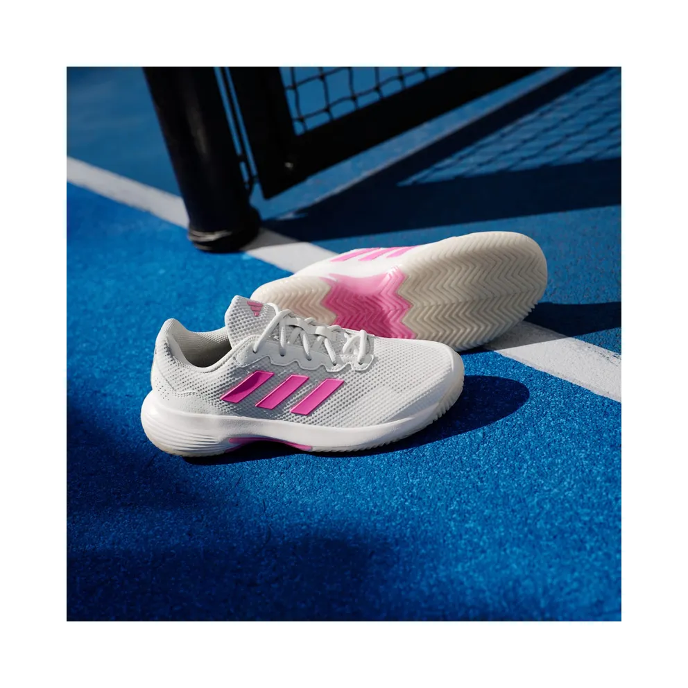 Adidas Gamecourt 2.0 Tennis Shoes Core White / Lucid Pink / Core Black (JP7723)