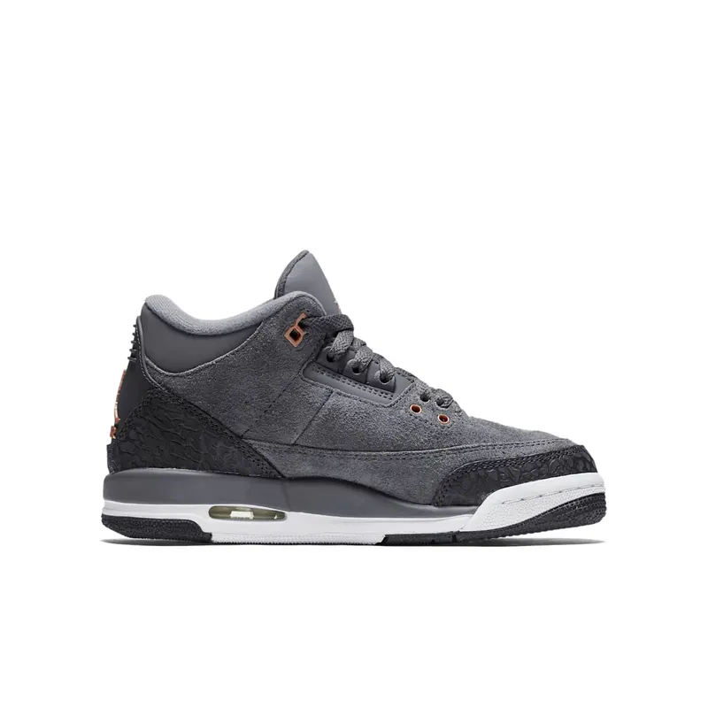 Jordan 3 Retro Anthracite (GS) Anthracite/Metallic Red Bronze-White-Dark Grey (441140-035)