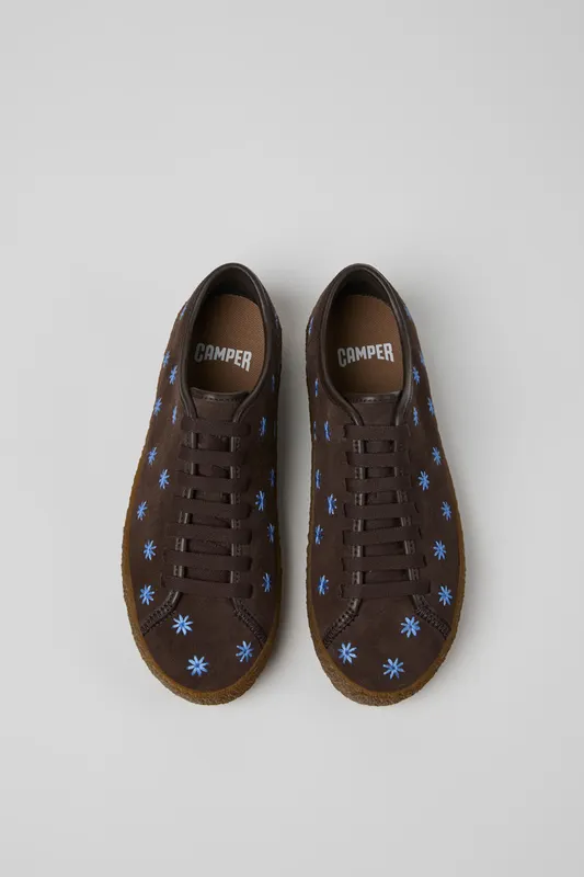 Camper Peu Terreno with Flowers – Brown (K201824004)
