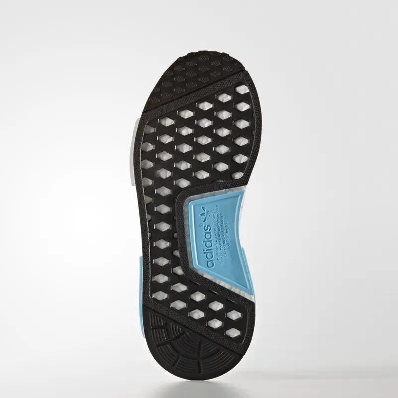 adidas NMD R1 Bright Cyan (Youth) White/White/Bright Cyan (S80207)